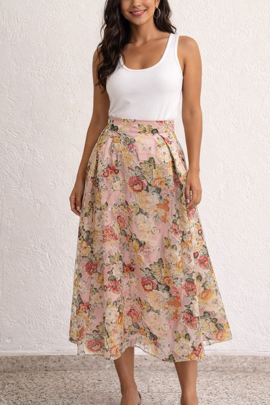 Rosy Bloom Skirt