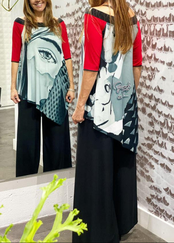 Valeria irregular Tunic OMDAYA