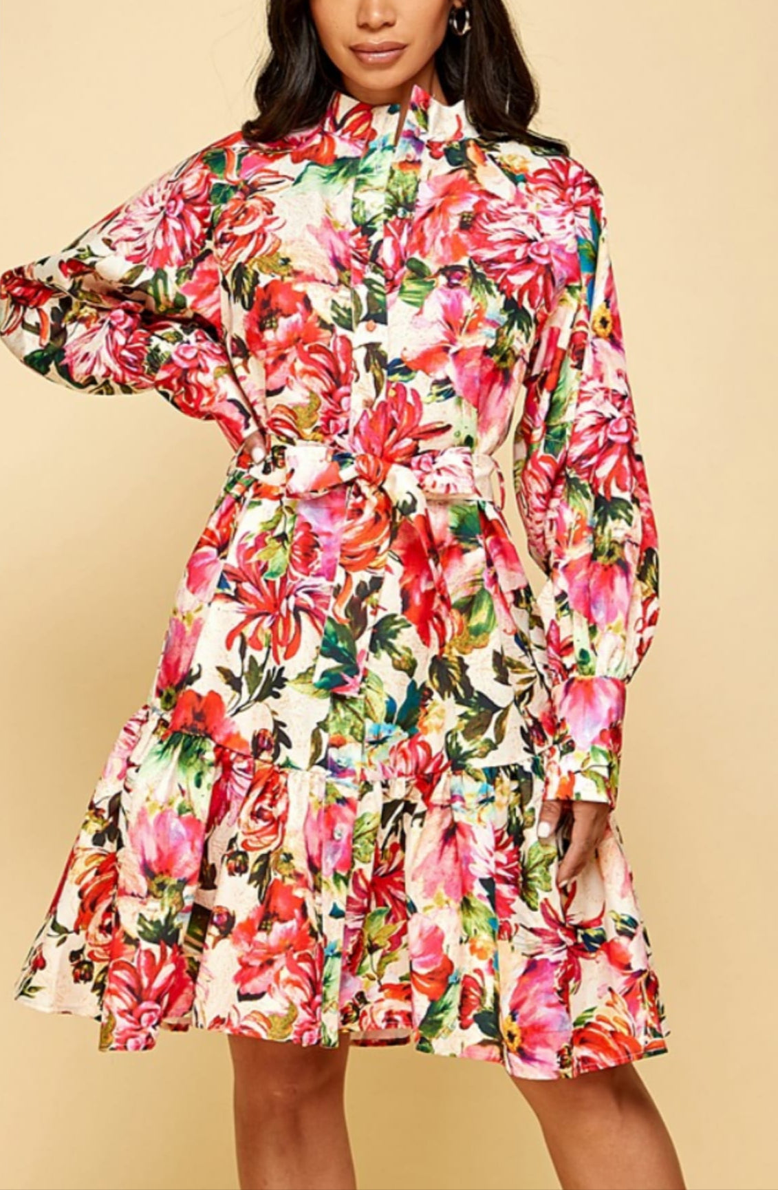 Traje estampado floral