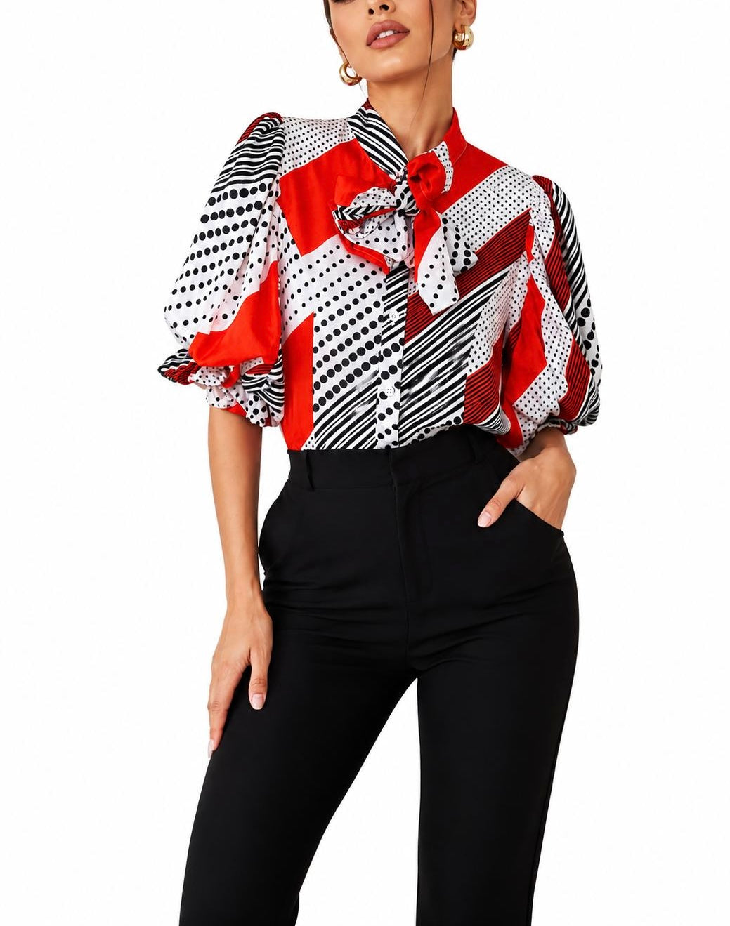RED BLOUSE