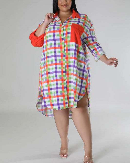 Pocket shirt dress