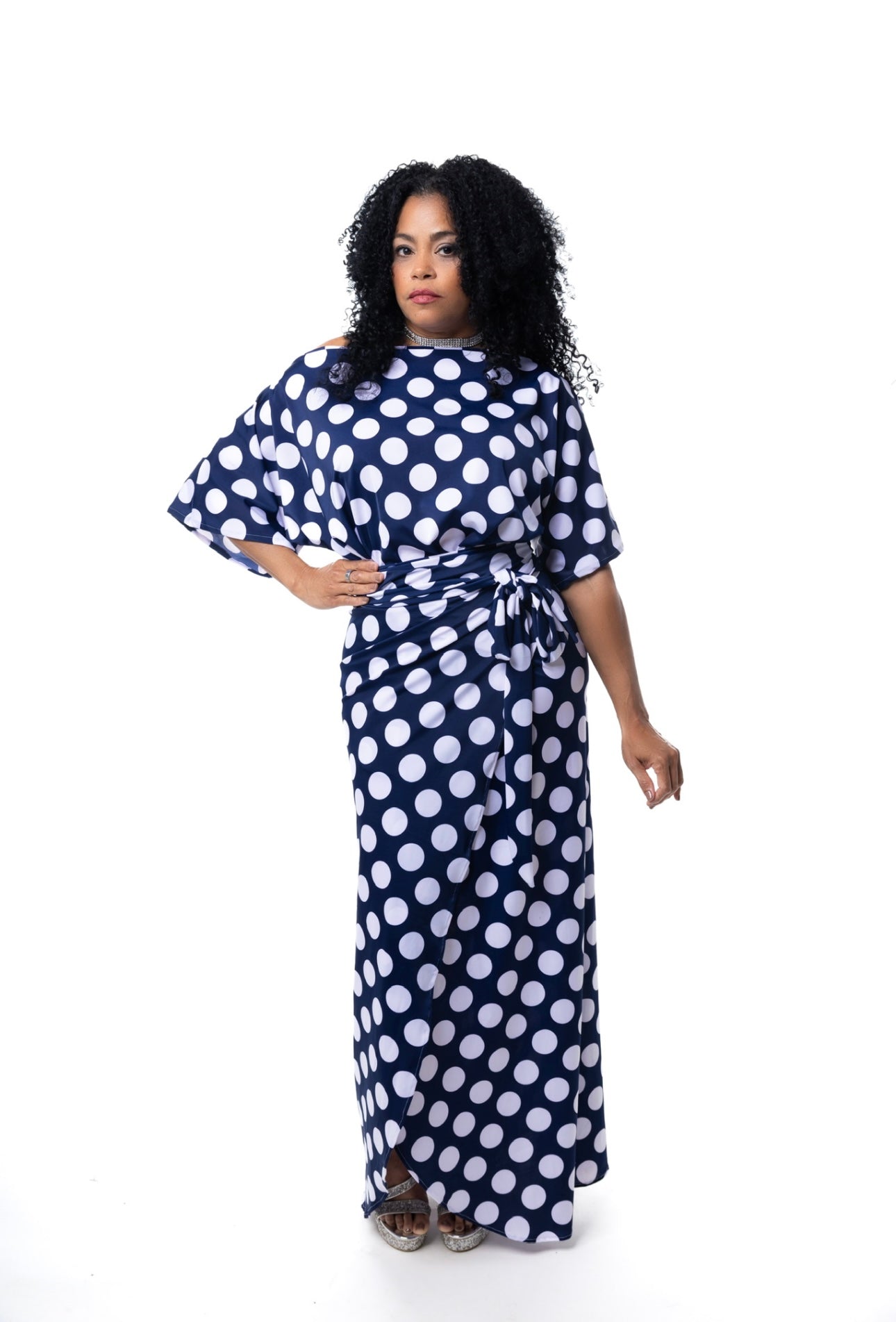 Polka Wrap Maxi