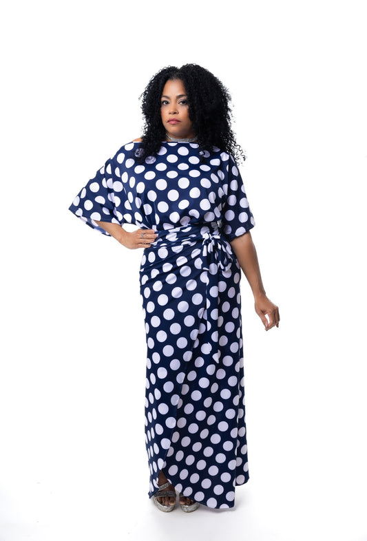 Polka Wrap Maxi