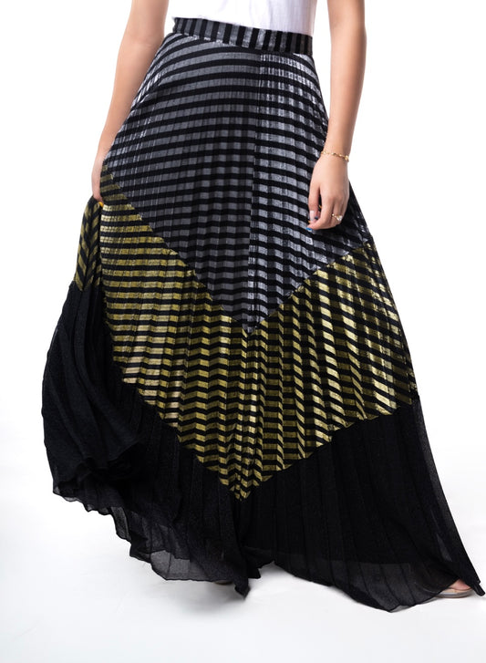 Falda silver/blue GRACIA