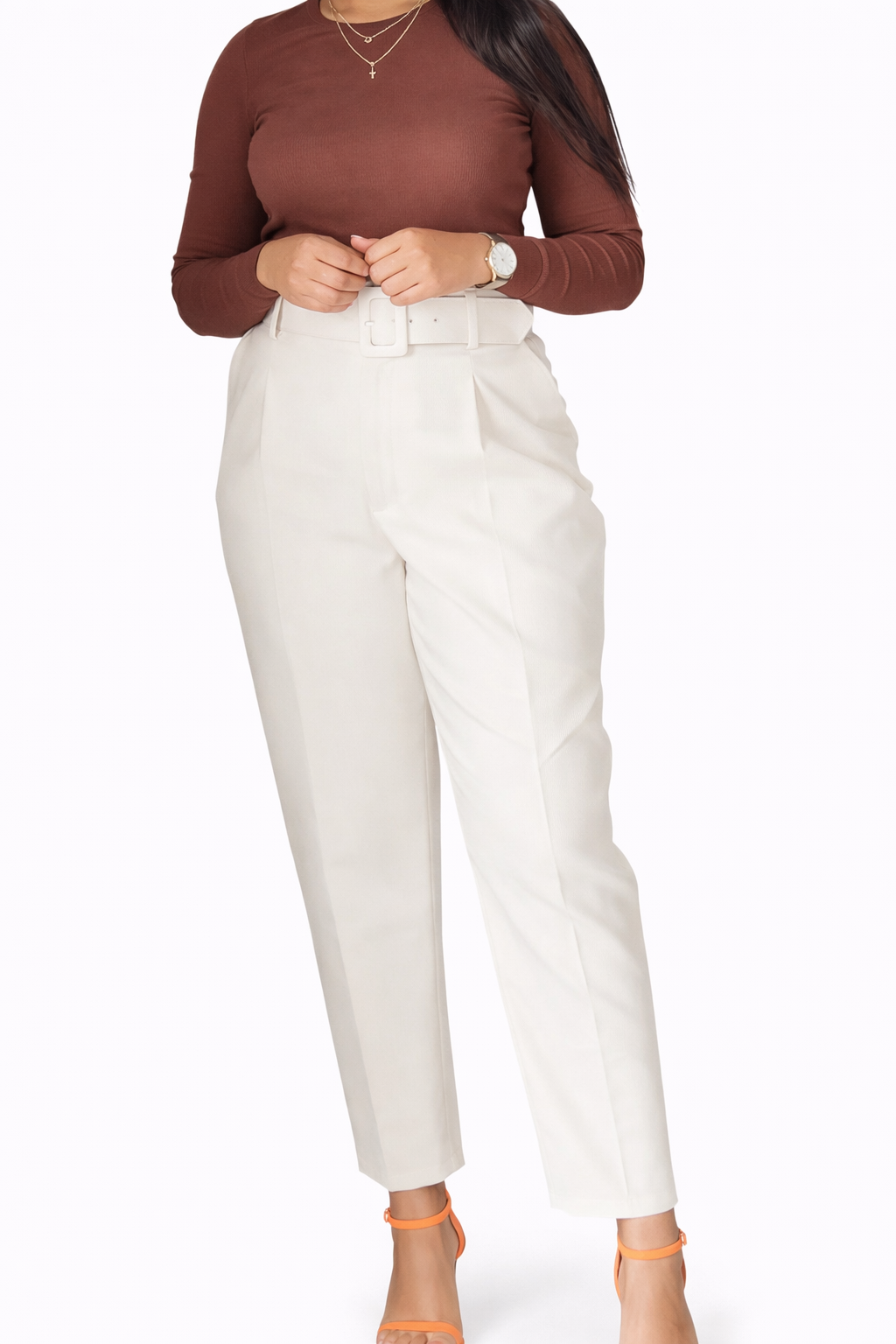 Women's Fashion Casual High Waist Solid Suit Pants Career Trousers