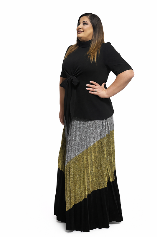 Falda Maxi silver/gold GRACIA