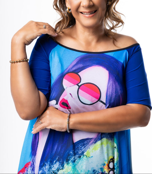 Valeria irregular Tunic OMDAYA