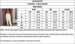 Women's Fashion Casual High Waist Solid Suit Pants Career Trousers