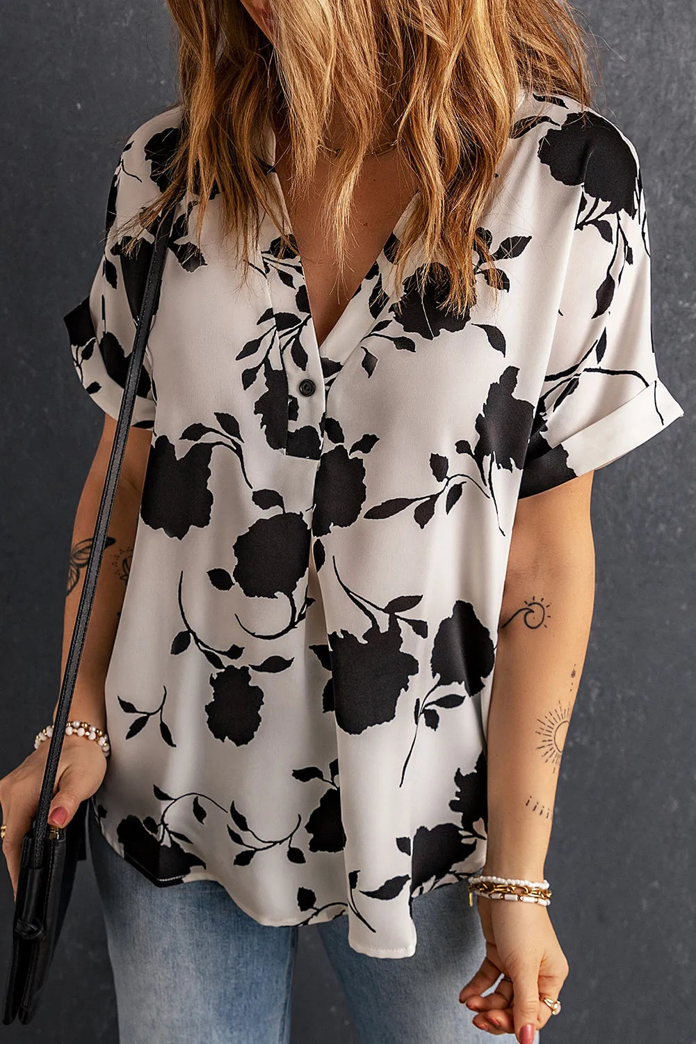 Floral printed blouse