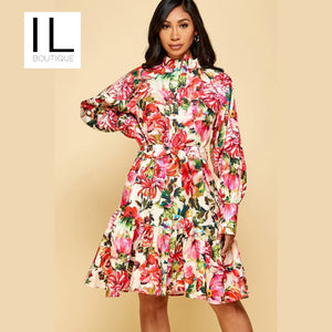 Traje estampado floral